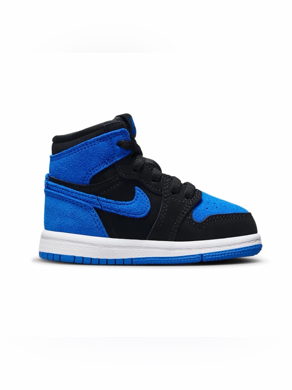 Jordan Kids' High-Top Sneaker in Black and Royal Blue